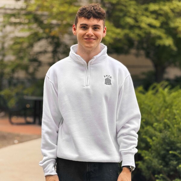 ZooZatz 5-Bar White 1/4-Zip